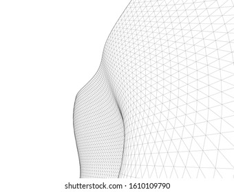 abstract graphic geometry 3d illustration