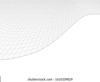 abstract graphic geometry 3d illustration - Shutterstock ID 1610109829