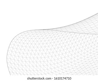 abstract graphic geometry 3d illustration