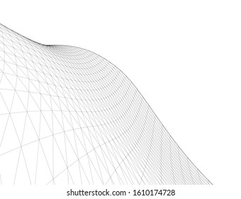 abstract graphic geometry 3d illustration