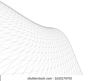 abstract graphic geometry 3d illustration