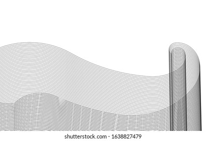 abstract graphic geometry 3d illustration