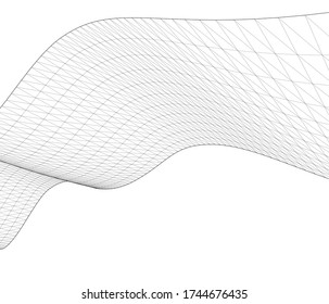 abstract graphic geometry 3d illustration