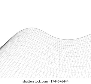 ilustración 3d de geometría gráfica abstracta