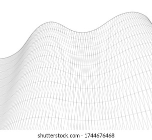 ilustración 3d de geometría gráfica abstracta