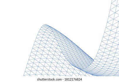 abstrakte grafische Geometrie 3D-Abbildung