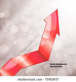 Abstract graphic of growth, vector illustration.