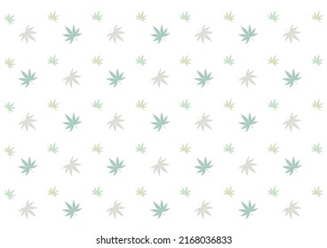 Abstract graphic hemp leaf background for decoration.
