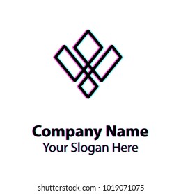 Abstract graphic icon, logo design template, symbol for company