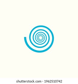 Abstract graphic illustration of a correctly twisted spiral
