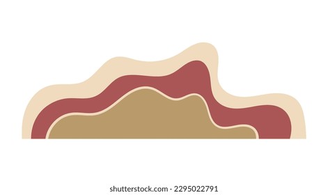 Abstract graphic line decorative elements