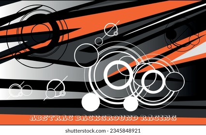 Resumen del diseño vectorial del kit de fondo de carreras de línea gráfica para vehículo, coche de carreras, rally, banner y envoltura de livery