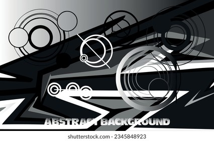 Resumen del diseño vectorial del kit de fondo de carreras de línea gráfica para vehículo, coche de carreras, rally, banner y envoltura de livery