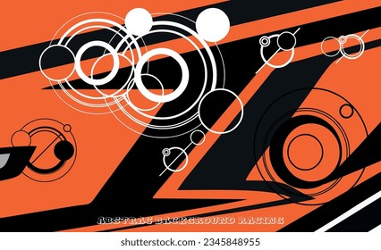 Abstract graphic line racing background kit vector design for vehicle, race car, rally, banner and livery wrapping