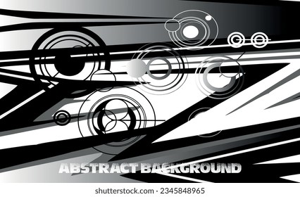 Resumen del diseño vectorial del kit de fondo de carreras de línea gráfica para vehículo, coche de carreras, rally, banner y envoltura de livery