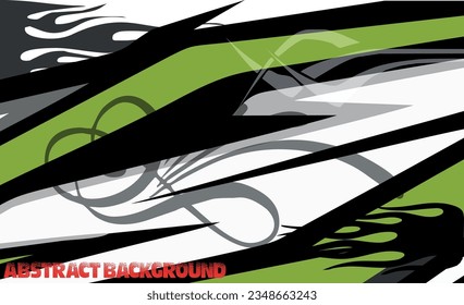 Abstract graphic line racing background kit vector design for vehicle, race car, rally, banner and livery wrapping