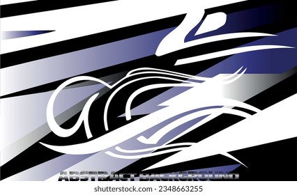 Abstract graphic line racing background kit vector design for vehicle, race car, rally, banner and livery wrapping