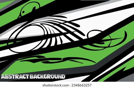 Resumen del diseño vectorial del kit de fondo de carreras de línea gráfica para vehículo, coche de carreras, rally, banner y envoltura de livery