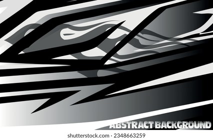 Abstract graphic line racing background kit vector design for vehicle, race car, rally, banner and livery wrapping