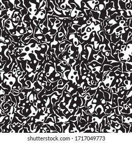 Abstract graphic monochrome seamless pattern