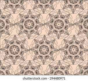 Abstract graphic Ornament flower pattern. Vector