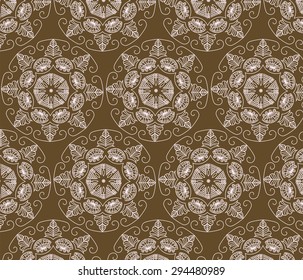 Abstract graphic Ornament flower pattern. Vector