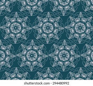 Abstract graphic Ornament flower pattern. Vector