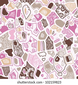 abstract graphic pattern or texture with lacy pieces