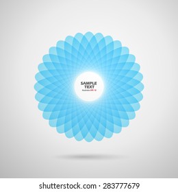 Abstract graphic petal-shaped