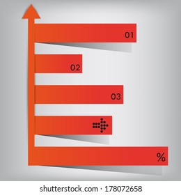 Abstract graphic pointer. Vector  illustration 