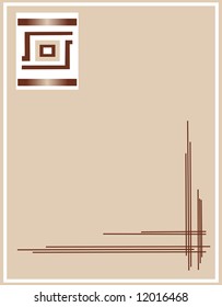 Abstract graphic project. Vector illustration