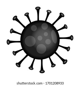 Representación gráfica abstracta de un coronavirus.