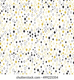 Abstract graphic. Retro pattern. Seamless ornament. Avant-garde print. Vintage background. Bauhaus art. Memphis wallpaper. Hipster backdrop. Futuristic  design. Geometry illustration. Vector.
