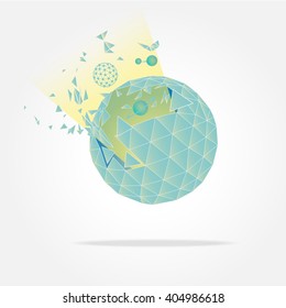 Abstract graphic of scientific theme