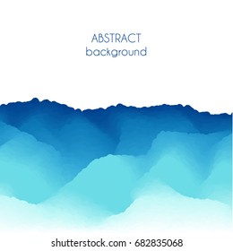 Abstract graphic sea background with blue wavy texture - eps8 vector illustration