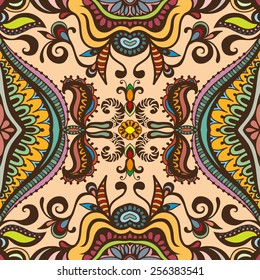 Abstract graphic seamless background. Hand drawn geometric pattern. Can be used for card design, wallpaper, pattern fills, web page background, surface textures.