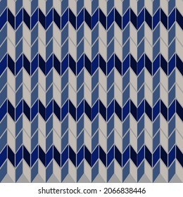 Abstract graphic seamless of dark blue  and gray rectangle are rotating and repeating.Vector beautiful tartan pattern design for decorating , fabric, wrapping, textile, wallpaper,apparel, tile,mosaic