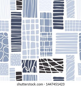 Abstract graphic  seamless pattern with rectangles