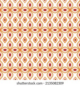 Abstract graphic seamless of red , yellow and green color diamonds  repeating and duplicate .Vector beautiful pattern design for decorating ,fabric, wrapping, textile, wallpaper, apparel, tile,mosaic.