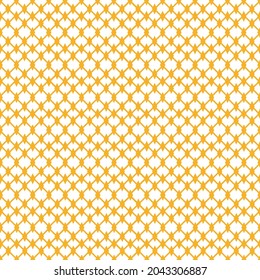 Abstract graphic seamless of small grid  golden lines across and repeating on white background .Vector beautiful pattern design for decorating , fabric, wrapping, textile, wallpaper, apparel, clothing