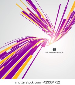Abstract graphic sense of perspective, line components.