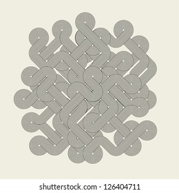 Abstract graphic shape. Vector illustration