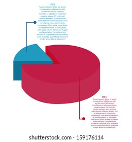 abstract graphic with some information on white background