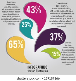 abstract graphic with some information on gray background