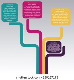 abstract graphic with some information on gray background