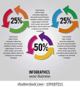 abstract graphic with some information on gray background