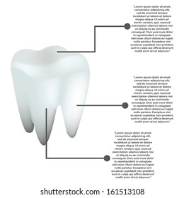 abstract graphic with some information on white background