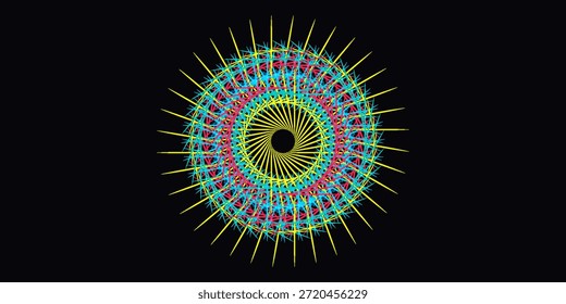 Abstract graphic structure of many glowing lines and particles. Futuristic connection concept. Creative science, technological background with digital composition. 3D rendering