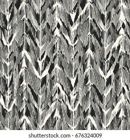 Abstract graphic textured herringbone motif. Seamless pattern.