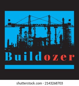 abstract graphic and typography, builder logo